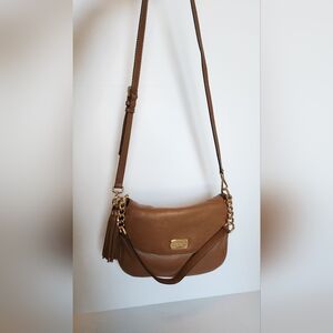 Michael Kors Tan Crossbody Bag with Gold Chain